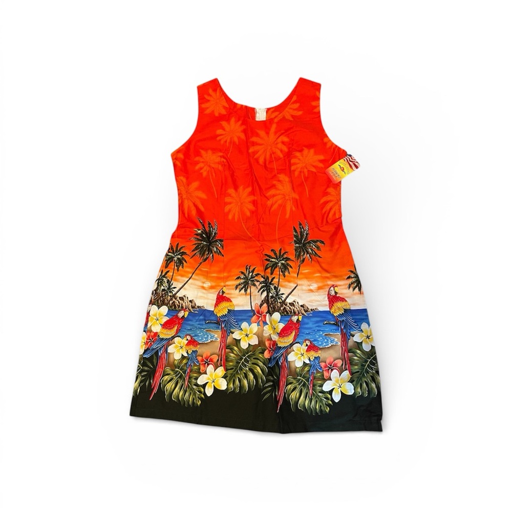 Tropical Sunset Sleeveless Dress